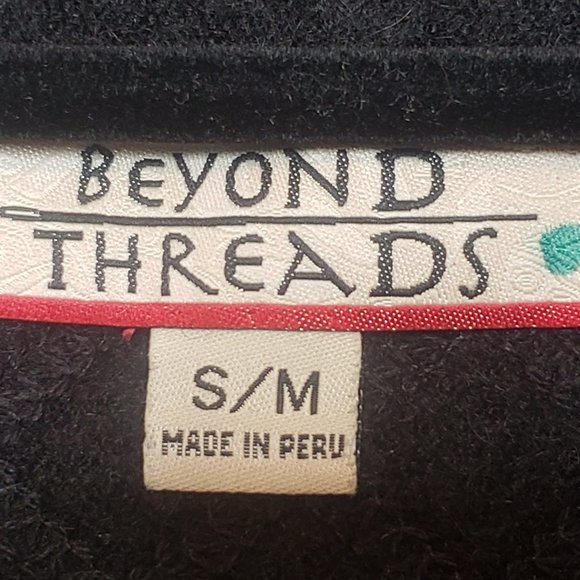 Beyond Threads Black Alpaca Wool Blend Cape - Picture 9 of 14